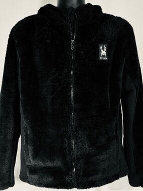 Spyder Men's Nick Shaggy Full Zip Hooded Jacket M **